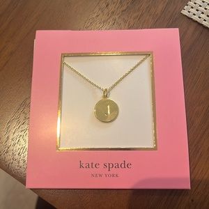 Kate Spade “J” initial necklace